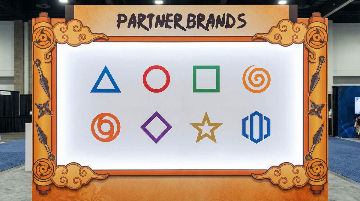 蜜芽合作影视品牌Logo墙